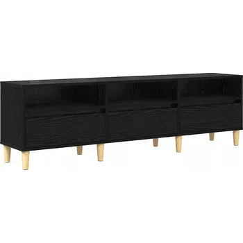 Televizní stolek TV stolek se zásuvkou Černý Dub 150 x 30 x 45 cm