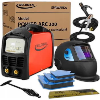 Svářečka SADA WELDMAN POWER ARC 200 SVAŘOVACÍ STROJ 200A