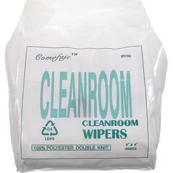 Papírový ubrousek Ubrousky z polyesteru, které nepouští vlákna, do čistých prostor 10x10 cm, 600 ks.