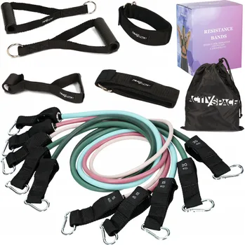 ODPOROVÉ GUMY NA CVIČENÍ WORKOUT BANDS SADA FITNESS VYSOKÁ KVALITA PREMIUM