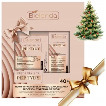 Kosmetická sada DÁRKOVÁ SADA BIELENDA ZPEVŇUJÍCÍ PEPTIDY KRÉM NA OBLIČEJ A OČI VÁNOČNÍ