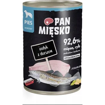 Krmivo pro psa Pan Mięsko krmivo mokré krmivo pro psy krůta s treskou 400g