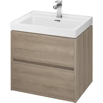 Nábytek Cersanit Creya skříňka 59.4x44.7x53.3 cm pod umyvadlo závěsná dub S598-032