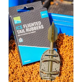 Bezpečnostní kamera Košík bez zátěže Preston ICS Flighted Tail Rubbers