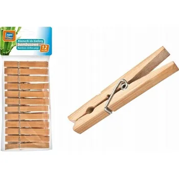 Dřevěné kolíčky Ravi hnědé 12 ks