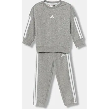 Pánské oblečení Dětská tepláková souprava adidas JV9852 šedá 90X, vel. 92