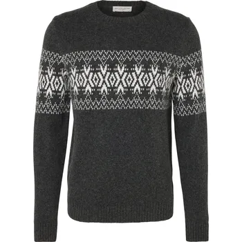 Dámský svetr 715291 - Tchibo - Pletený svetr - pro muže - vel. S 44/46 - barva: šedá/žakár