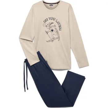 Pánské pyžamo 719456 - Tchibo - Pyžamo »Mickey and Friends« - pro muže - vel. S 44/46 - barva: modrá/s potiskem