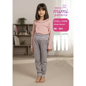 Nit Dětský komerční střih, Tepláky, Chill Kids - Tištěný střih
