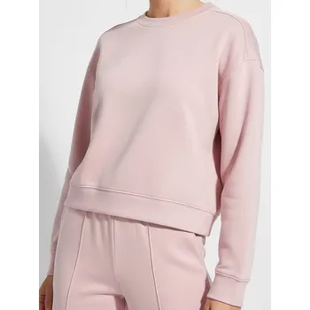 Dámské oblečení Sinsay - Basic crewneck mikina s příměsí viskózy „soft touch“ - pastelová růžová - 013GZ-03X - 013GZ-03X-XS