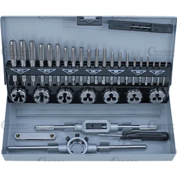 Ruční nářadí Condor Sada na řezání závitů, 32 kusů, ocel HSS, M3-12