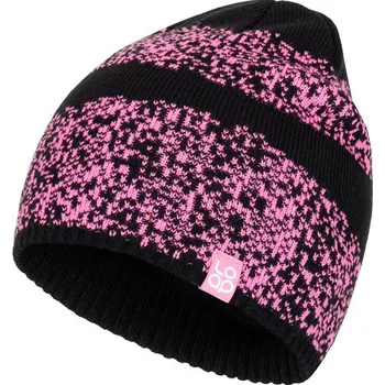 Čepice Zimní žíhaná čepice LOAP Zataj růžová Velikost: 52