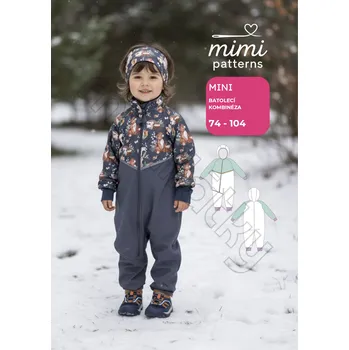 Nit Batolecí komerční střih, Kombinéza, Mini - Tištěný střih