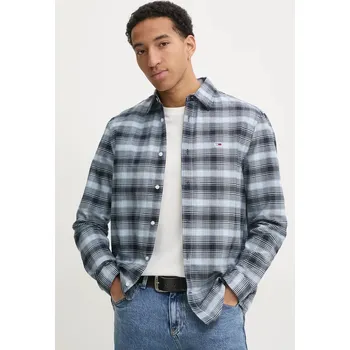 Pánské oblečení Košile Tommy Jeans DM0DM21096 námořnická modř 59D, vel. M