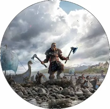 Jedlá dekorace na dort Jedlý papír Viking vylodění 19,5 cm - Pictu Hap