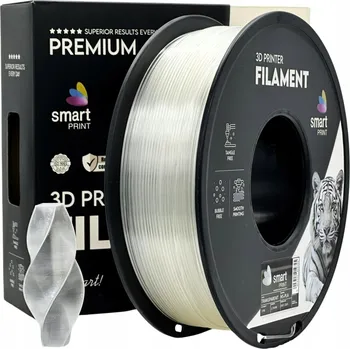 3D tisk Filament Smart Print HS-PLA 1,75 mm 1 kg Průhledný | Transparentní