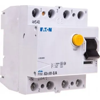 Proudový chránič Proudový chránič Eaton 400 V IP20 63 A