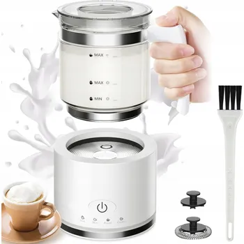Šlehač mléka NAPĚŇOVAČ MLÉKA 4V1 NA KÁVU ELEKTRICKÝ PRŮHLEDNÝ 500ML 600W
