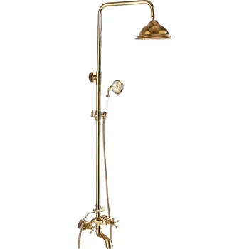 Vodovodní baterie Nástěnná sprchová baterie LAUFERI HELION zlatá