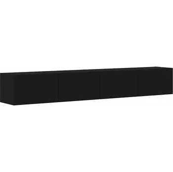 Televizní stolek TV stolek 2 ks Černý 60 x 31 x 29,5 cm