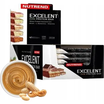 Proteinová Tyčinka Excelent Protein Bar x18 Proteinová tyčinka s arašídovým máslem Nutrend