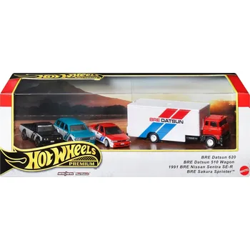 autíčko Hot Wheels Premium Diorama – Sada 4 autíček HRT52