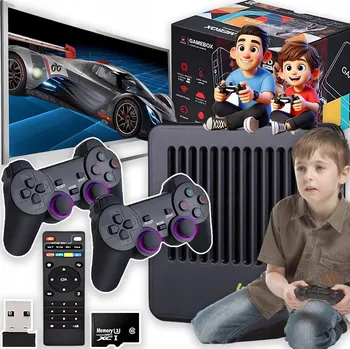 Herní konzole HERNÍ TELEVIZNÍ KONZOLE RETRO G11 PRO + 2 OVLADAČE + 32000 HER 64GB KARTA