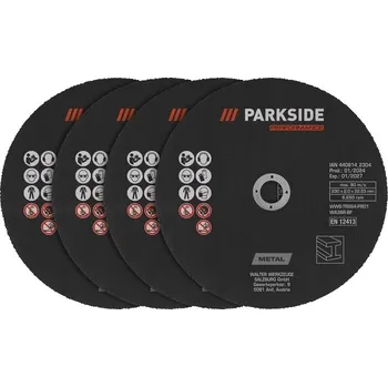 Příslušenství k brusce Řezný kotouč Kotouče na kov Ø 230 mm PARKSIDE PERFORMANCE 4 ks