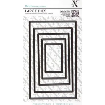 Řezačka papíru Kovová vyřezávací šablona Xcut - Obdélníky (5 ks)