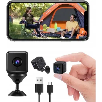 IP kamera MINI KAMERA MONITOROVACÍ HD 1080P WIFI SMART IR DETEKCE POHYBU SKRYTÁ