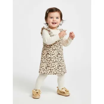 Dívčí oblečení Sinsay - Šaty s&nbsp;laclem - krémová - 261EN-01X - 261EN-01X-74