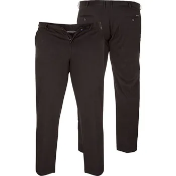 Pánské kalhoty D555 kalhoty pánské BRUNO L:34 LONG chino nadměrná velikost černá 44