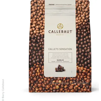 Čokoláda Barry Callebaut Čokoládové perly lesklé mramorované 2,5kg