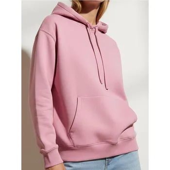 Dámská móda Sinsay - Mikina s kapucí se spadlými rameny - světle fialová - 006GZ-34X - 006GZ-34X-XL-1