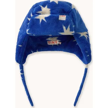 Čepice Dětská čepice Tinycottons STARS EARFLAP BEANIE AW25.575 námořnická modř 59X, vel. 44/46