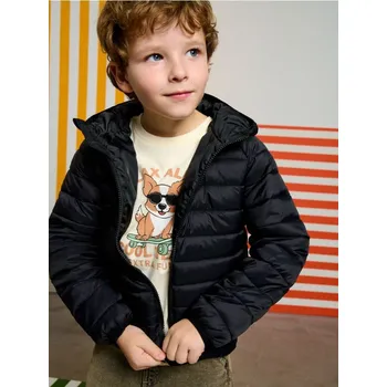 Sinsay - Prošívaná bunda s kapucí - černá - 107GX-99X - 107GX-99X-116