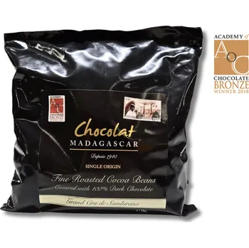 Čokoláda Chocolat Madagascar | Pražené kakaové boby ve 100% prémiové čokoládě single origin • tree-to-bar & raise trade čokoláda • zdroj antioxidantů • nealkalizované kakao • 1 kg