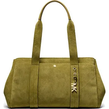 Michael Kors velká kožená semišová kabelka přes rameno zelená + doprava zdarma