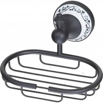 Mýdlenka Mýdlenka nástěnná LAUFERI černý kov KOŠÍK NA MÝDLO