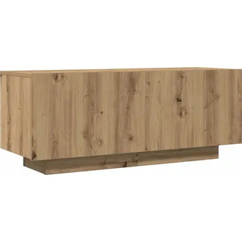 Televizní stolek TV stolek, dub artisan, 100x35x40 cm, dřevěný kompozit