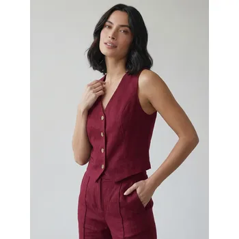 Dámská vesta Dámská luxusní bordó vesta VSB LEMI, VELIKOST XL