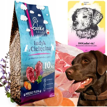 Krmivo pro psa Boskie smaki Bezobilné suché krmivo pro psy 71,5 % krůta s telecím masem 10 kg