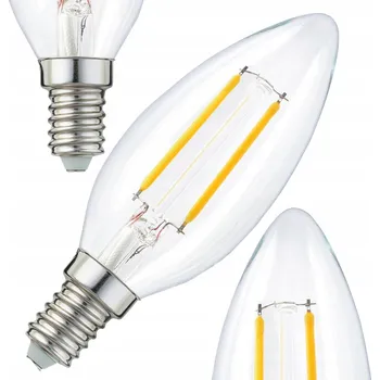 Žárovka Dekorativní žárovka filament golf ball E14 2W 2700K