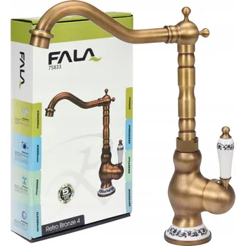 Vodovodní baterie Kuchyňská stojánková baterie Fala Retro béžová