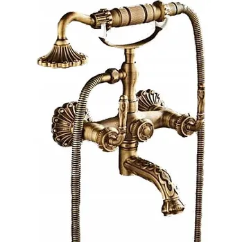 Vodovodní baterie Nástěnná vanová baterie LAUFERI CLEOME zlatá