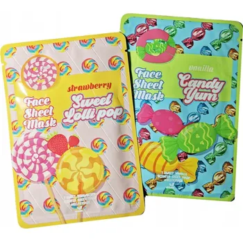 Pleťová maska Pleťová maska v plátýnku sweet lolli pop jahoda Vegan