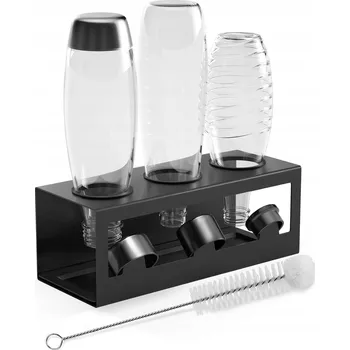 Stojan na víno HOMMAND Kovový Stojan na Lahve Černý (S81)