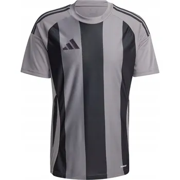 Pánské oblečení Pánské tričko adidas Striped 24 Jersey šedo-černé IW2145 - L