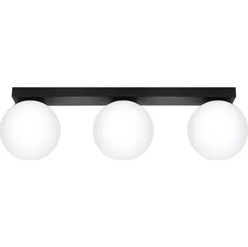 Moderní stropní svítidlo YOLI 3 černé kovové do obývacího pokoje a ložnice SOLLUX LIGHTING