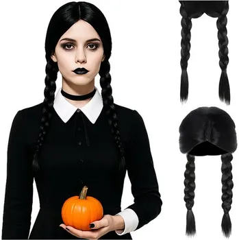 Karnevalová paruka Eoshop Peruka długa damska- warkocze Soulima 26861